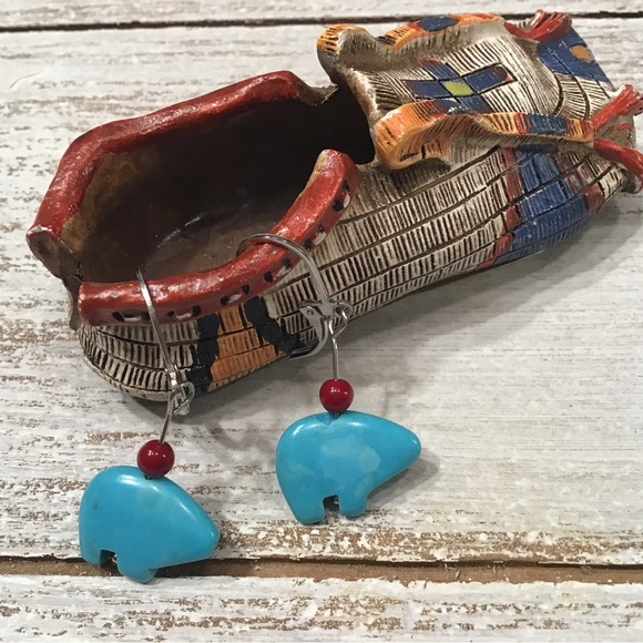 Bear Earrings - Picture 1 of 5